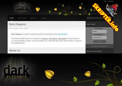 Dark Elegance v.1.0 -   Drupal