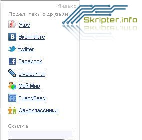    twitter, facebook, livejournal  ..  ndex