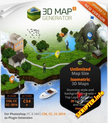 3D Map Generator 2 - Isometric