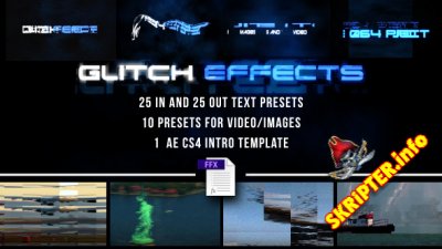 Glitch Presets for Text and Video