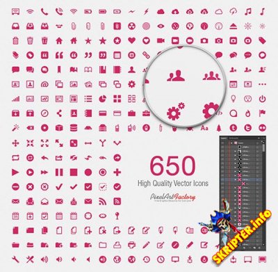650 High Quality Vector Icons