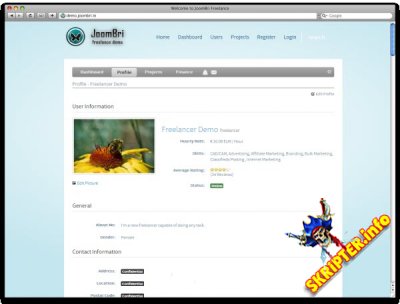 JoomBri Freelance 1.5.1 -    Joomla