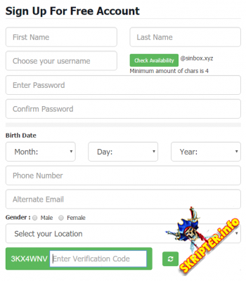 Cpanel Email Signup and Login v2.0 -   