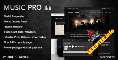 Music Pro v3.3.1 -    WordPress