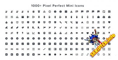 1000+ Pixel Perfect Mini Icons - May 2016