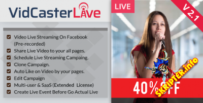 VidCasterLive v2.1 - Facebook Live Streaming    