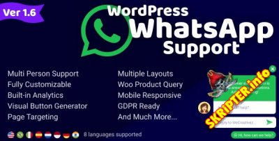 WhatsApp Support v1.6 - WhatsApp   WordPress