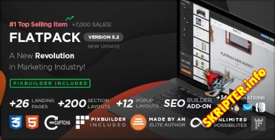FLATPACK v5.2.2  Landing Pages Pack With Page Builder