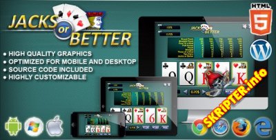 Video Poker Jacks or Better - HTML5 Casino Game