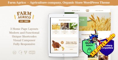 Farm Agrico v1.2.1 -     WordPress