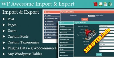 WP Awesome Import & Export v3.2.1 Nulled - -  WordPress