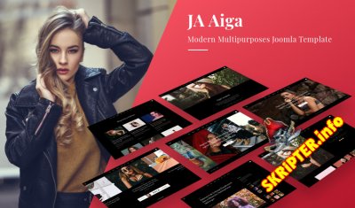 JA Aiga v1.0.2 - Joomla шаблон для сайта моды