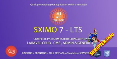 Sximo v7.1 -   Laravel - CRUD - CMS