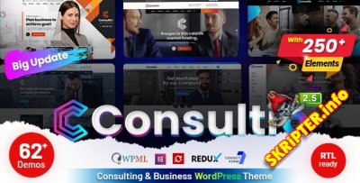 Consultio v2.9.1 - тема WordPress для финансовых и бизнес-консультантов