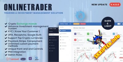OnlineTrader v4.0.0 Nulled - система управления торговлей и инвестициями