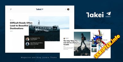 Takei v1.0 - тема Joomla для блогов и журналов