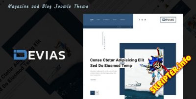 Devias v1.0 - тема Joomla для блогов и журналов