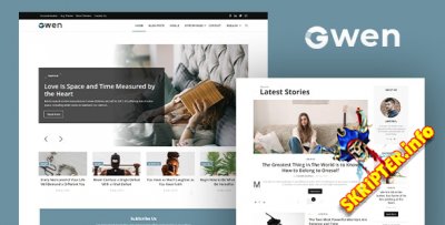Gwen v1.0 - тема Joomla для блогов и журналов