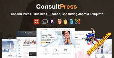 Consult Press v1.9 - шаблон Joomla для бизнеса, финансов и консалтинга