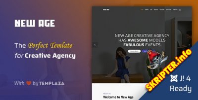 TZ New Age v1.0.5 - шаблон креативного агентства для Joomla