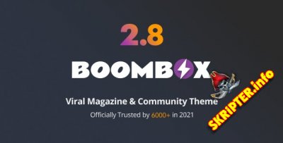 BoomBox v2.8.3 Nulled - вирусный журнал WordPress тема
