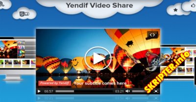 Yendif Video Share Pro v2.0.0 Rus - компонент плеера для просмотра видео на Joomla