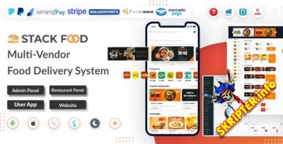StackFood Multi Restaurant v5.8 Nulled - система для доставки еды