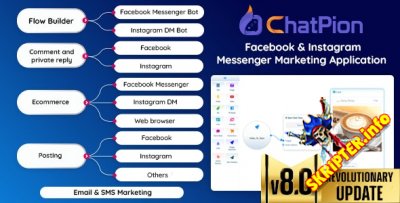 ChatPion v8.1.5 Nulled - скрипт многоканального маркетинга для Facebook