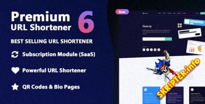 Premium URL Shortener v6.8 Nulled - скрипт сервиса коротких ссылок
