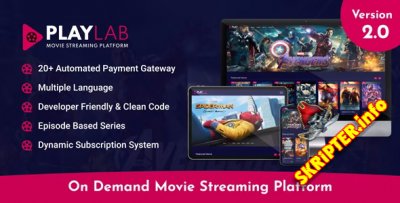 PlayLab v2.0 Nulled - платформа для потоковой передачи фильмов