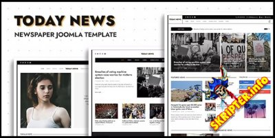 TZ Today News v1.0.0 - новостной шаблон для Joomla