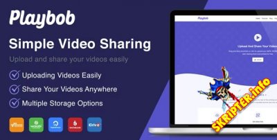 Playbob v1.0 Nulled - скрипт для обмена видеофайлами