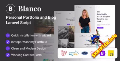 Blanco v1.2 - личное портфолио и блог