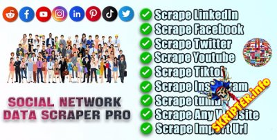 Social Network Data Scraper Pro v18.0.2 - парсер данных социальных сетей