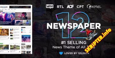 Newspaper v12.3 Nulled - новостная тема для WordPres