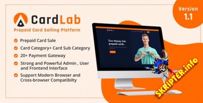 CardLab v1.1 Nulled - платформа для продажи предоплаченных карт