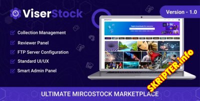 ViserStock v1.0 Nulled - идеальный рынок микростоков