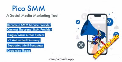 PicoSMM v1.0 Nulled - скрипт для маркетинга в социальных сетях