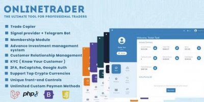 OnlineTrader v5.0.3 Nulled - система управления торговлей и инвестициями