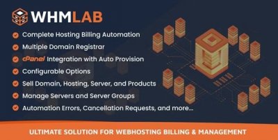 WHMLab v1.1 Nulled - скрипт управления веб-хостингом
