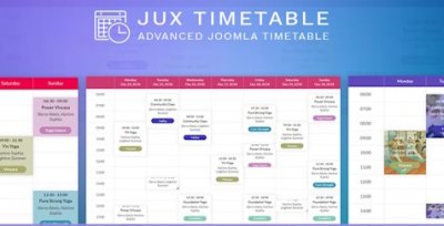 JUX Timetable v1.1.0 - модуль расписаний для Joomla