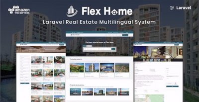 Flex Home v2.45.0 Nulled - скрипт недвижимости на Laravel