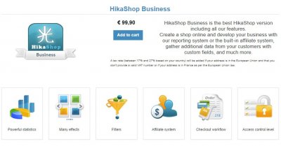 HikaShop business v4.7.5 - интернет магазин для Joomla