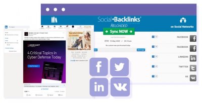 Social Backlinks v2.2.27 – автоматическое добавление материалов Joomla в социальные сети