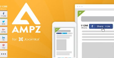 AMPZ Extended v4.2.3 - социальные кнопки для Joomla