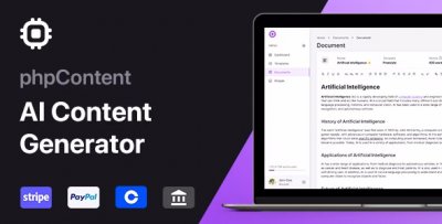 phpContent v1.5.0 Nulled - artificial intelligence content generator
