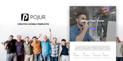 Puojur v1.0 - шаблон студии креативного агентства для Joomla