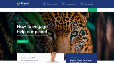 JA Impact v1.0.1 - шаблон организации по защите окружающей среды для Joomla