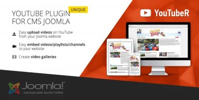 YouTubeR v3.5.3 - YouTube плагин для Joomla