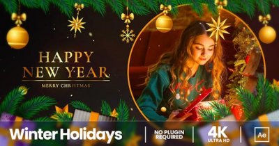 Merry Christmas & New Year Slideshow - Project for After Effects (Videohive)